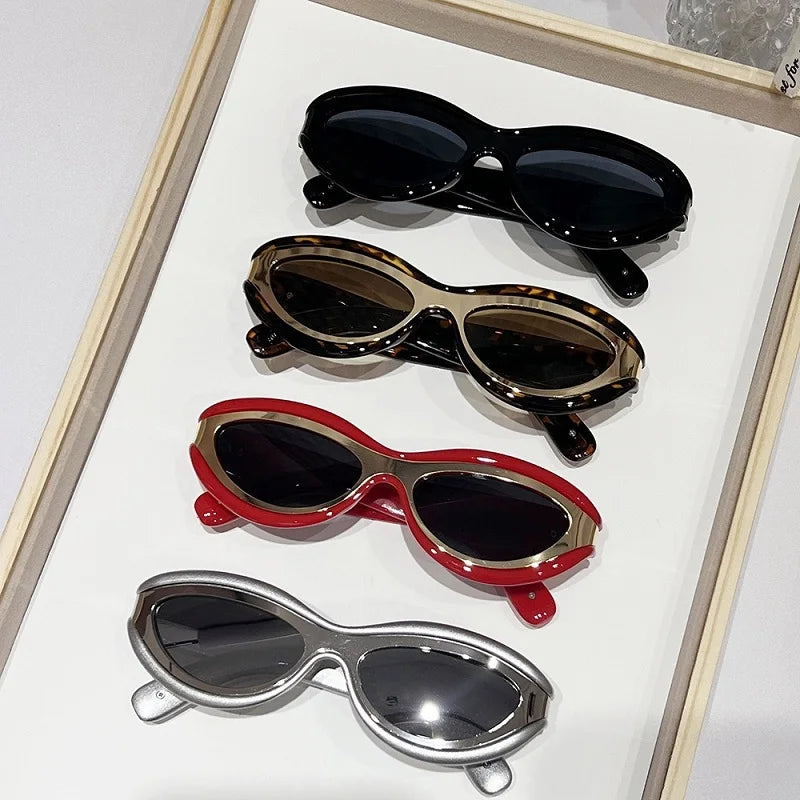 New Fashion Oval Cat Eye Sunglasses