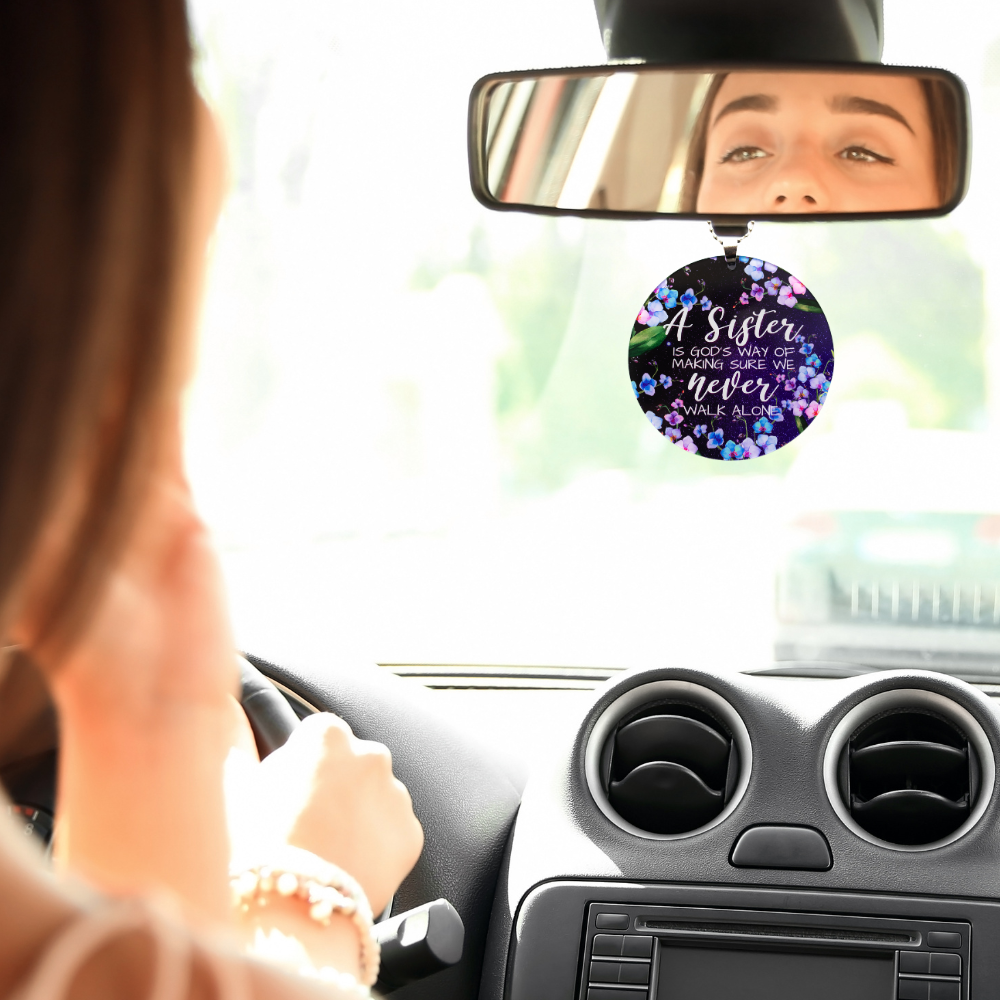 A Sister Is God's Way Key Chain, Rearview Mirror Ornament