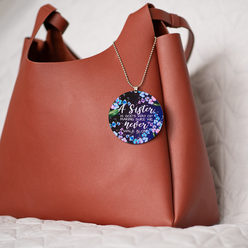 A Sister Is God's Way Key Chain, Rearview Mirror Ornament