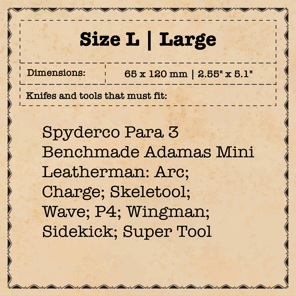 Knife Sheath - Sailor | Leather EDC | Pocket Knife Holder