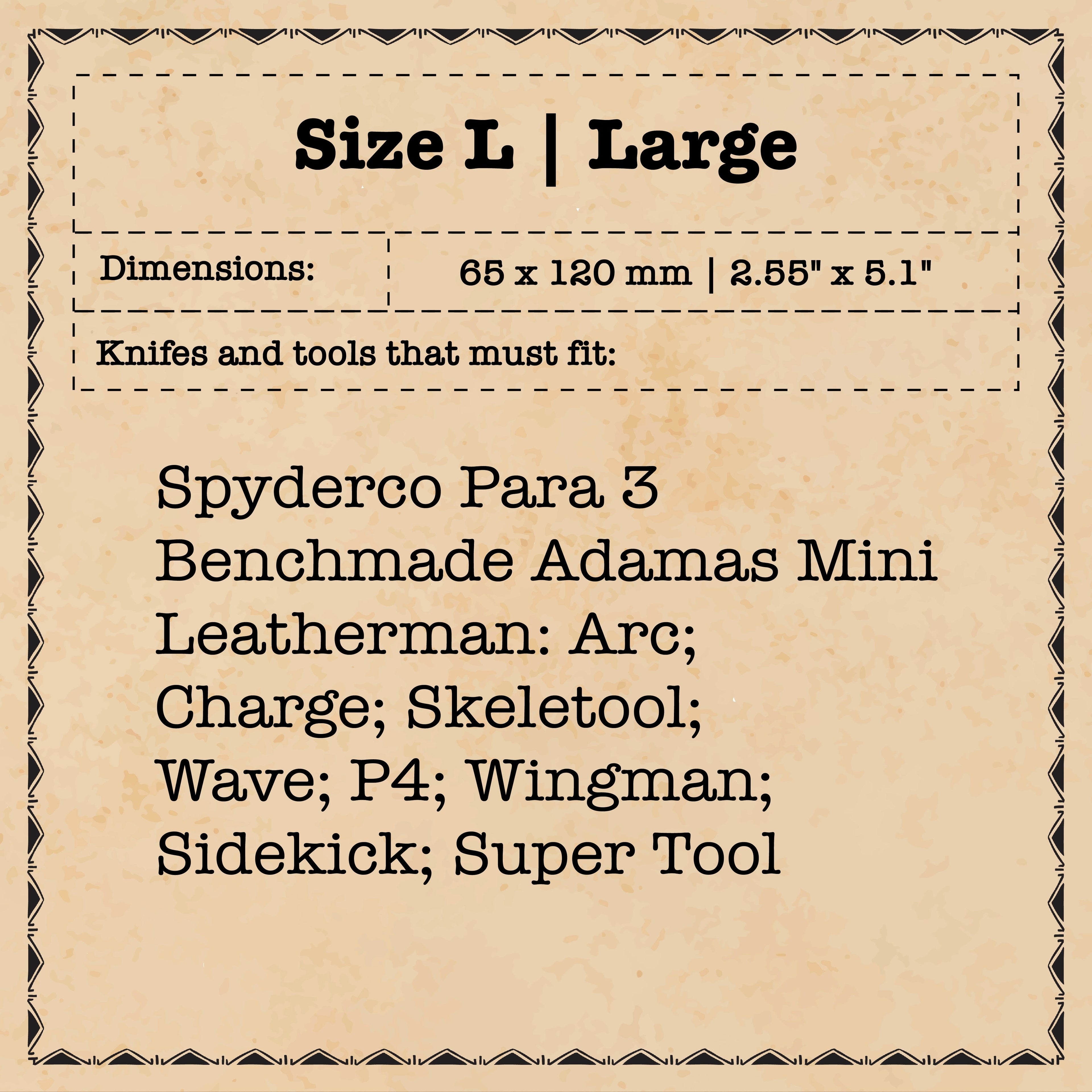 Knife Sheath - Sailor v3 | Leather EDC | Pocket Knife Holder