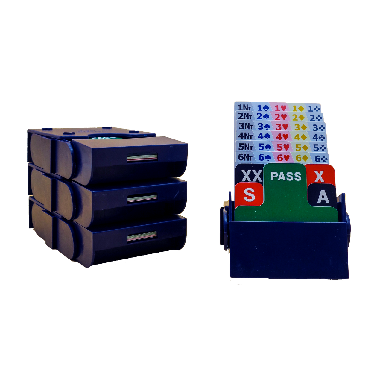 SuperBridge Boxes with Plastic Cards (set of 4)