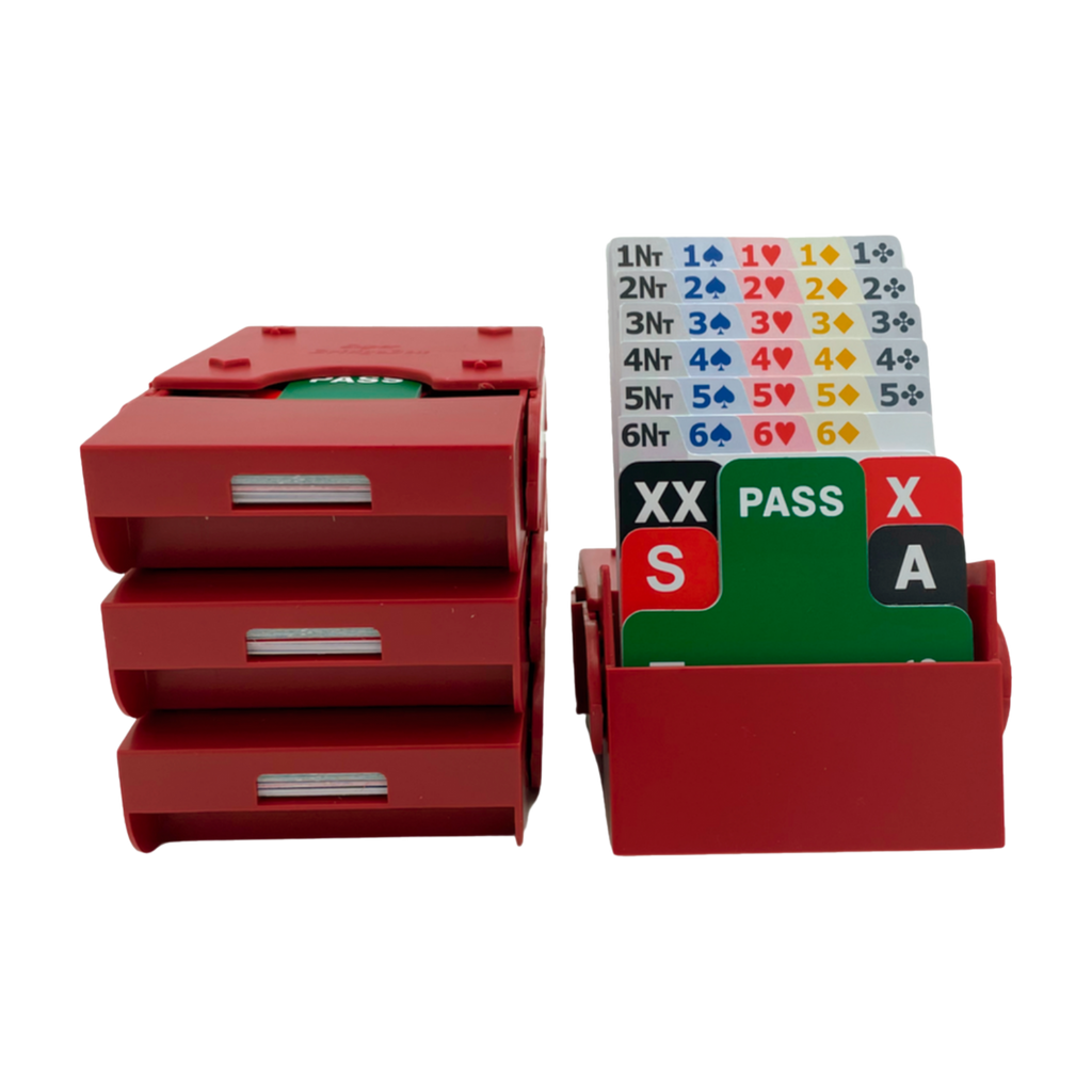 SuperBridge Boxes with Plastic Cards (set of 4)