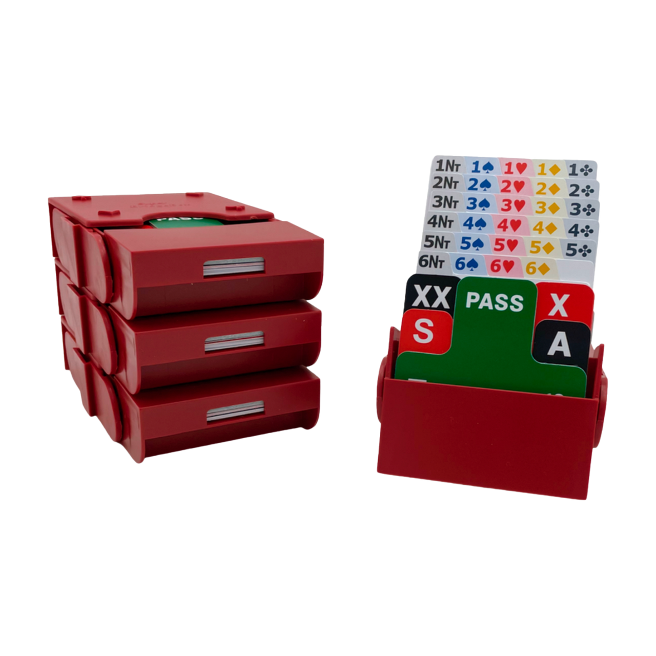 SuperBridge Boxes with Plastic Cards (set of 4)