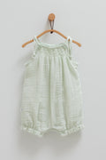 Mint Shoulder Tie Romper