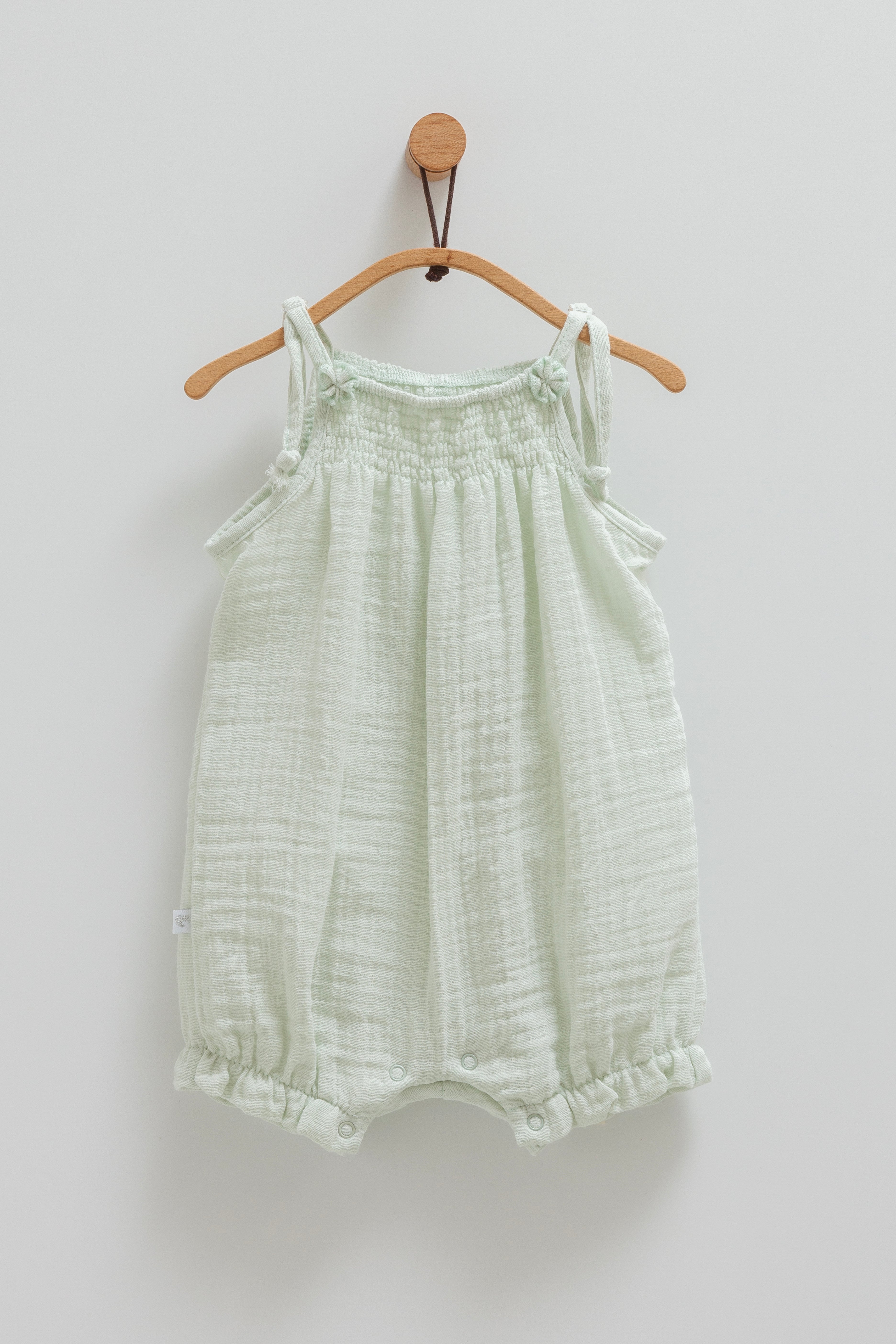 Mint Shoulder Tie Romper