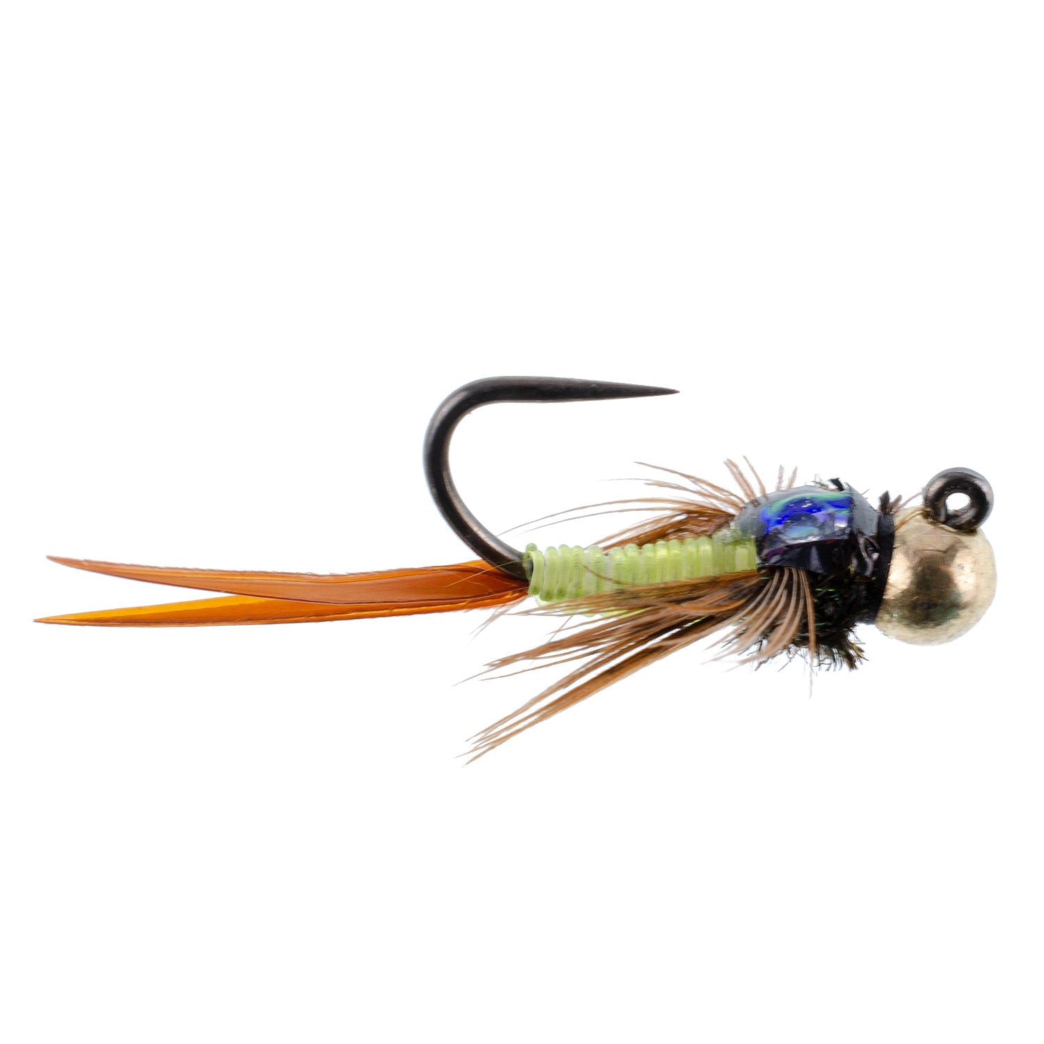Tactical Tungsten Bead Head Copper John Euro Nymph Assortment Fly Fishing Flies - Collection of 9 Flies 3 Colors Hook Size 16