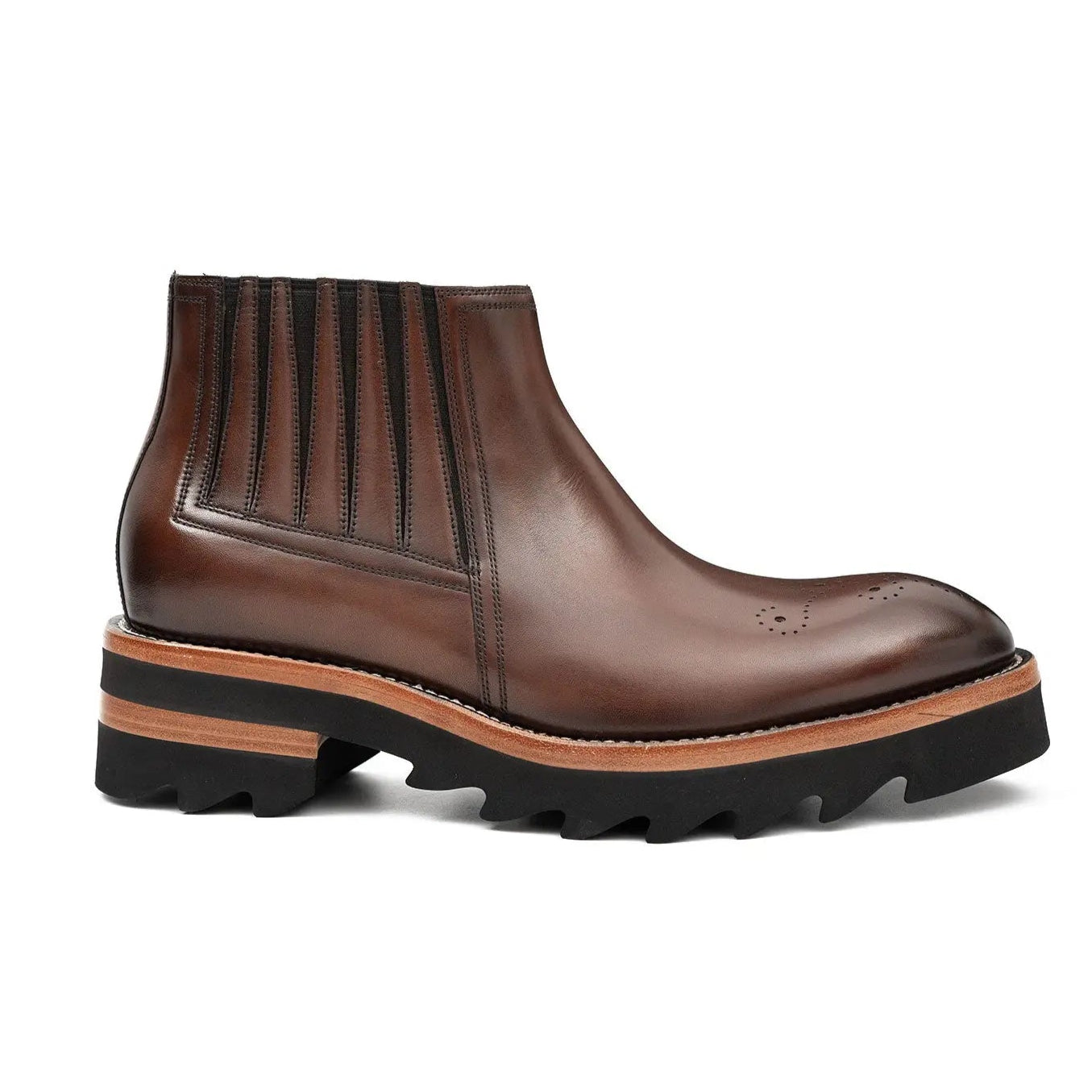 Thick - soled Chelsea Boots Brown