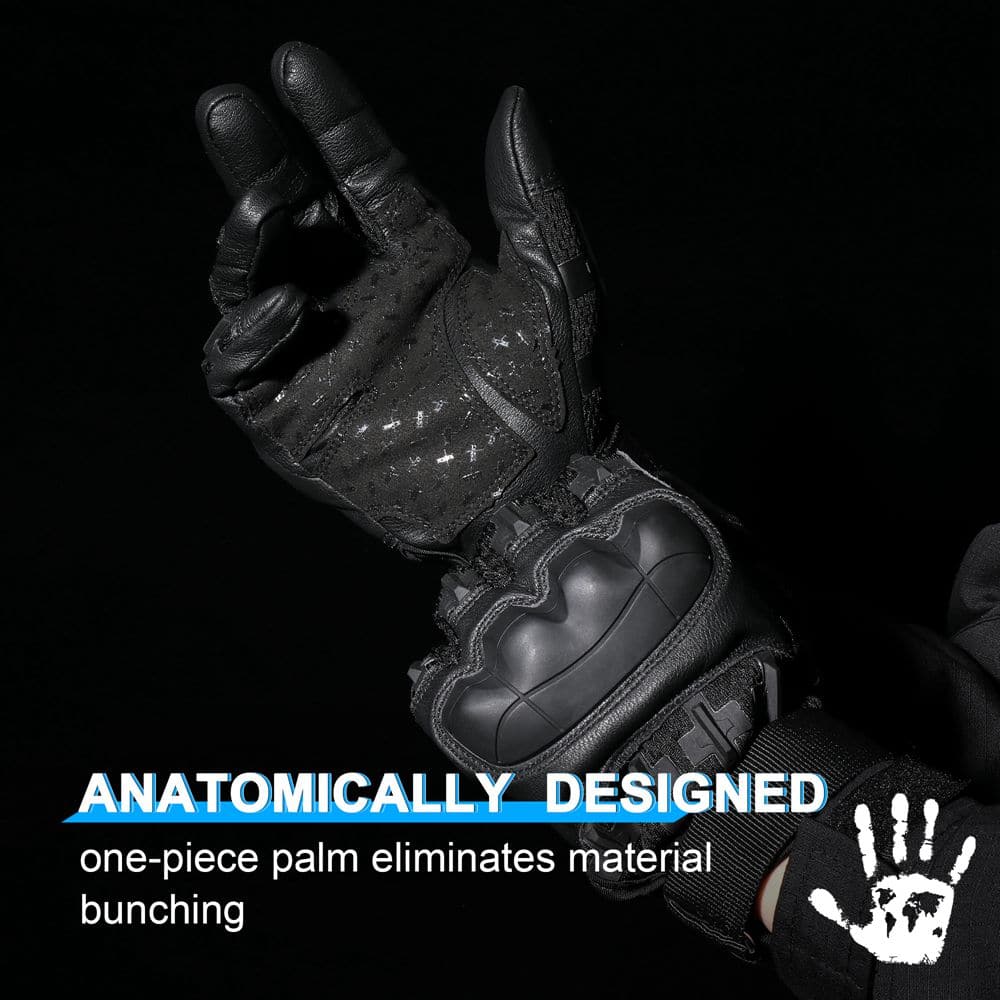 Paintball Airsoft Hunting Shooting PU Leather Gloves