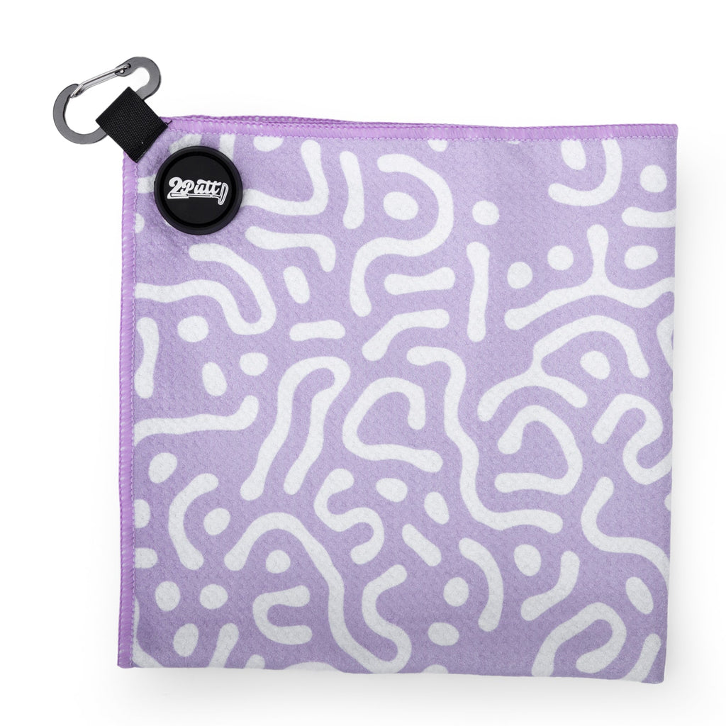 Wrong Fairway Lavender Magnet Golf Towel