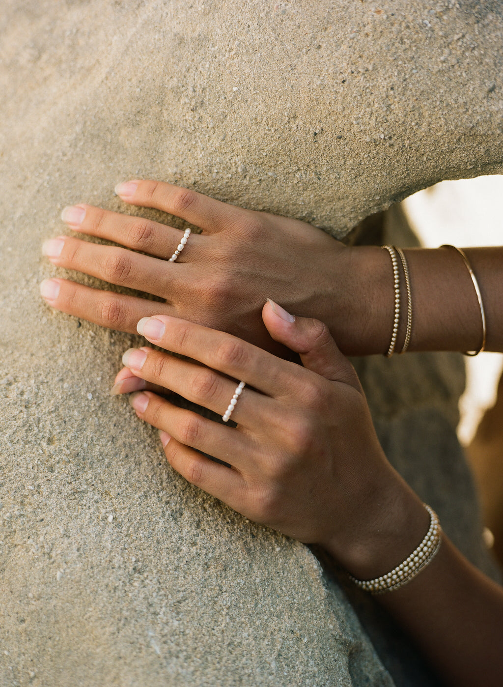 Dainty Vintage Pearl Ring