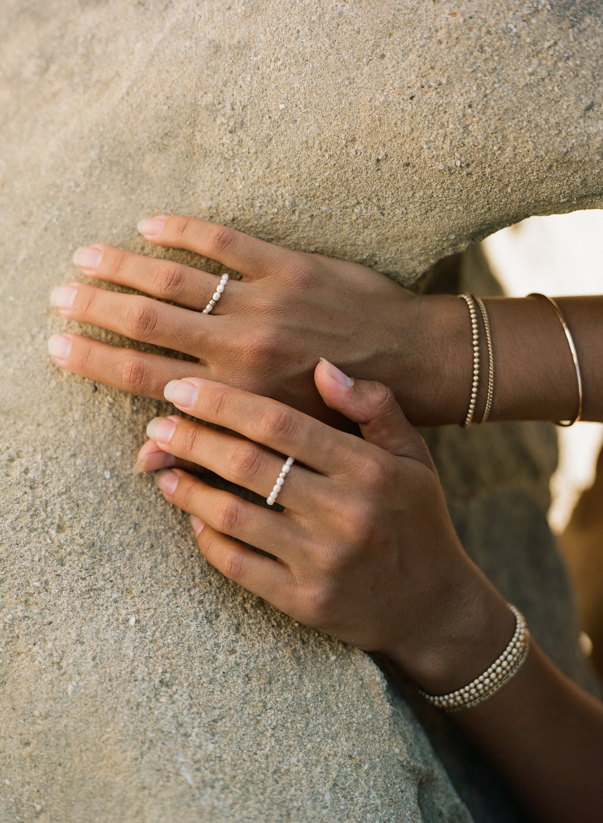 Dainty Vintage Pearl Ring