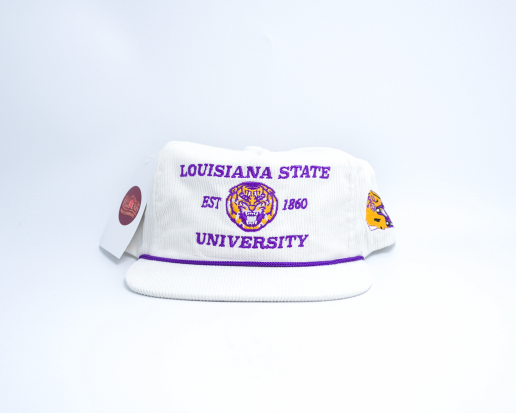 White Corduroy LSU Football