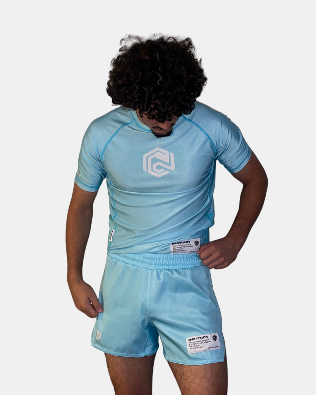 CORE SERIES SHORT SLEEVE RASH GUARD - BLUE