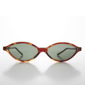 Punk Rock Oval Narrow Cat Eye Vintage Sunglass - Viveca