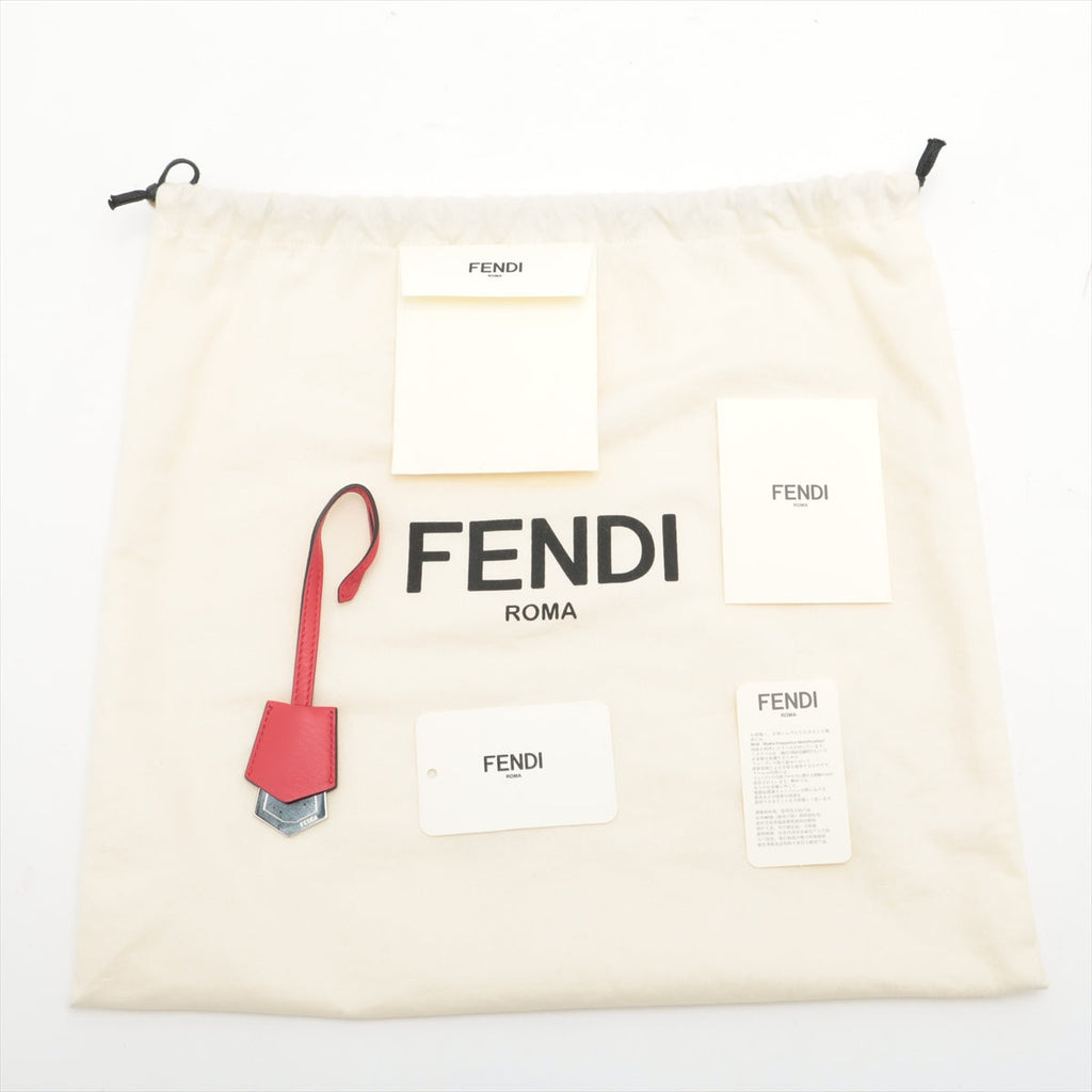 Fendi By the Way Medium Leather 2 Way Handbag Blue 8BL124 #2481