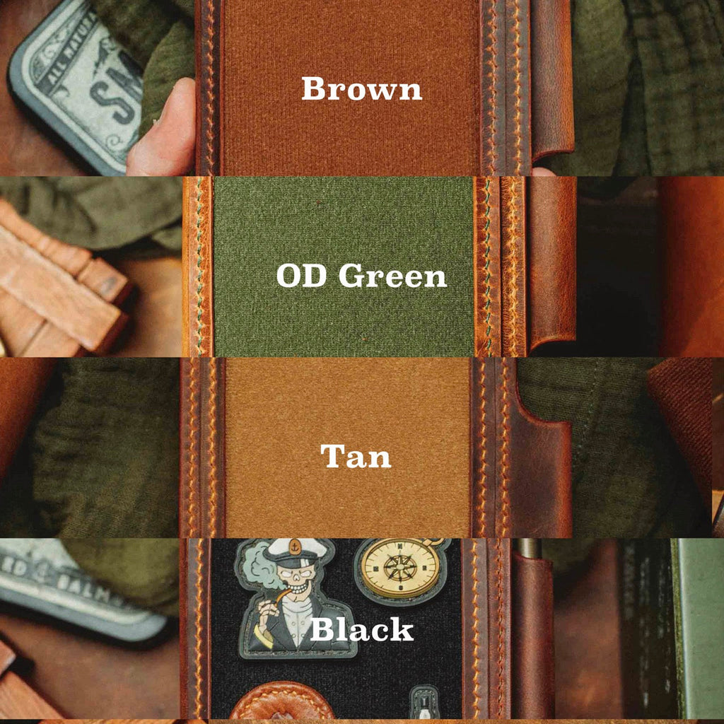 Passport Travel Wallet - Quartermaster v2 | Leather Velcro Organizer | Field Notes Holder