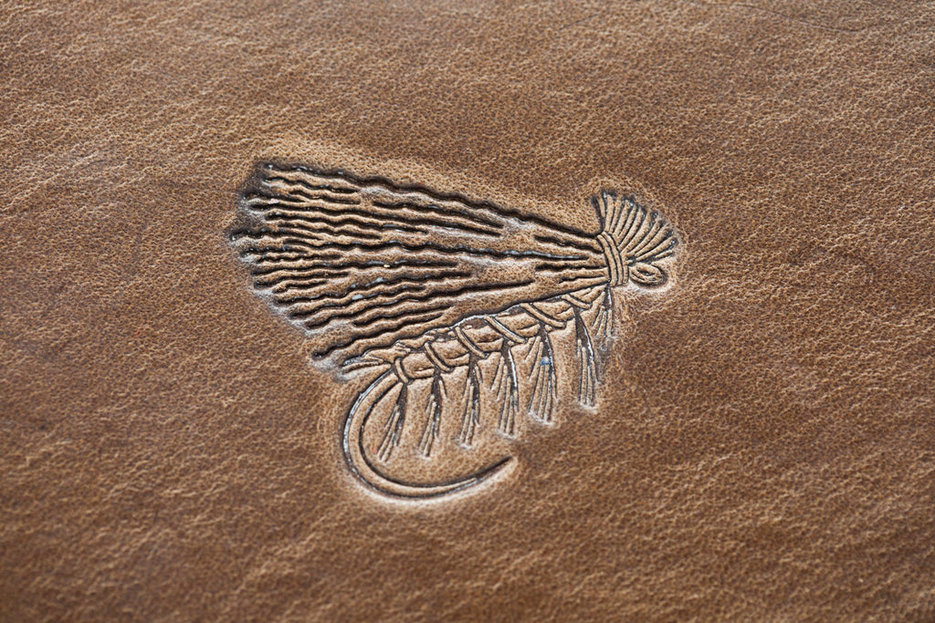 Fly-Stamped Leather Coaster Set