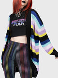 Women's Halloween Striped Knit Cardigan Sweater | NCS