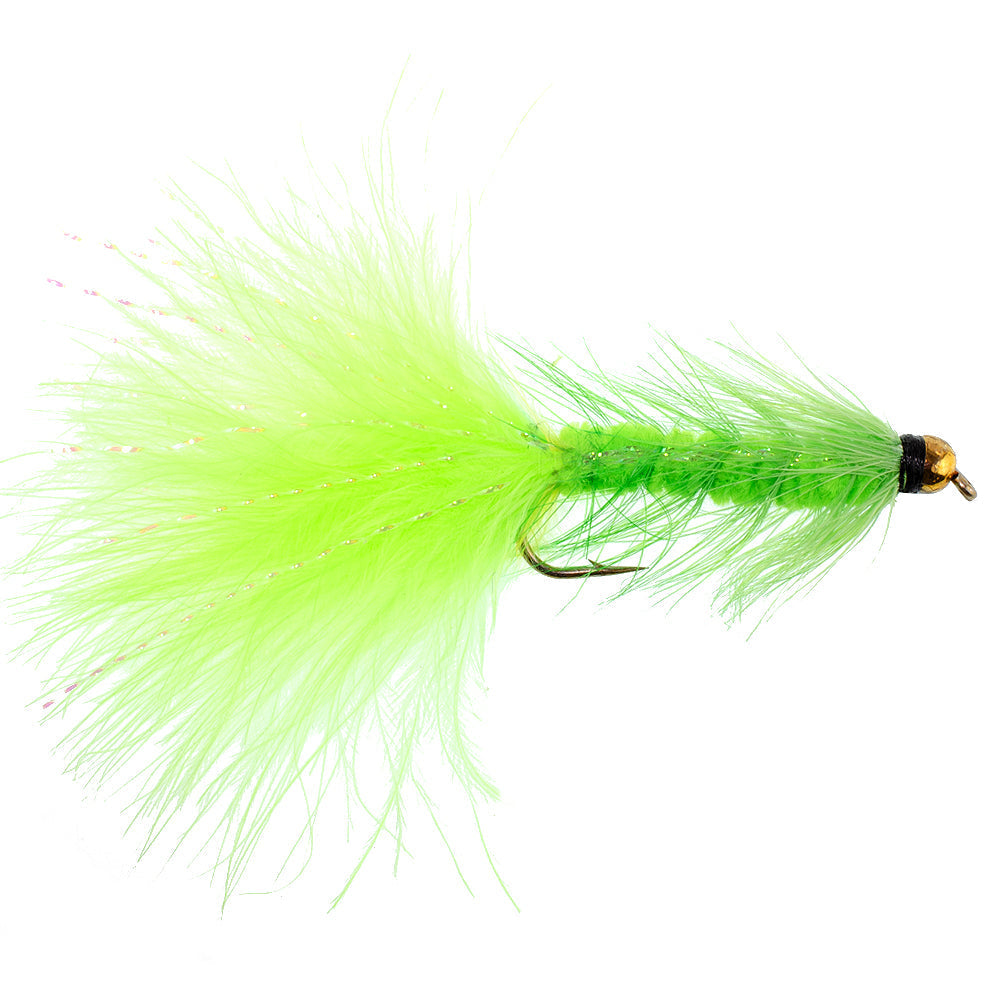 Basics Collection - Crystal Woolly Bugger Assortment - 10 Bead Head Wet Flies - 5 Patterns - Hook Size 8