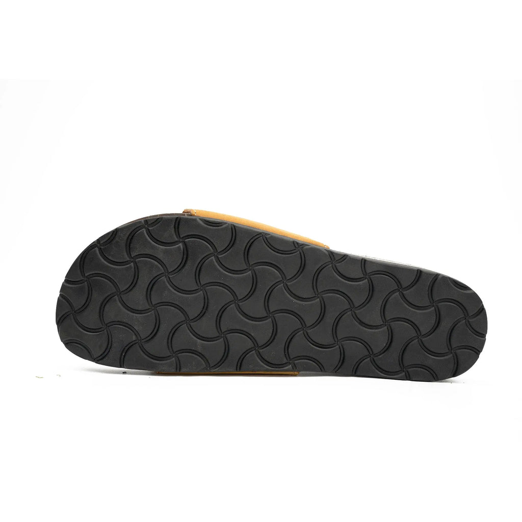 Yellow Single - Strap Slide Sandals