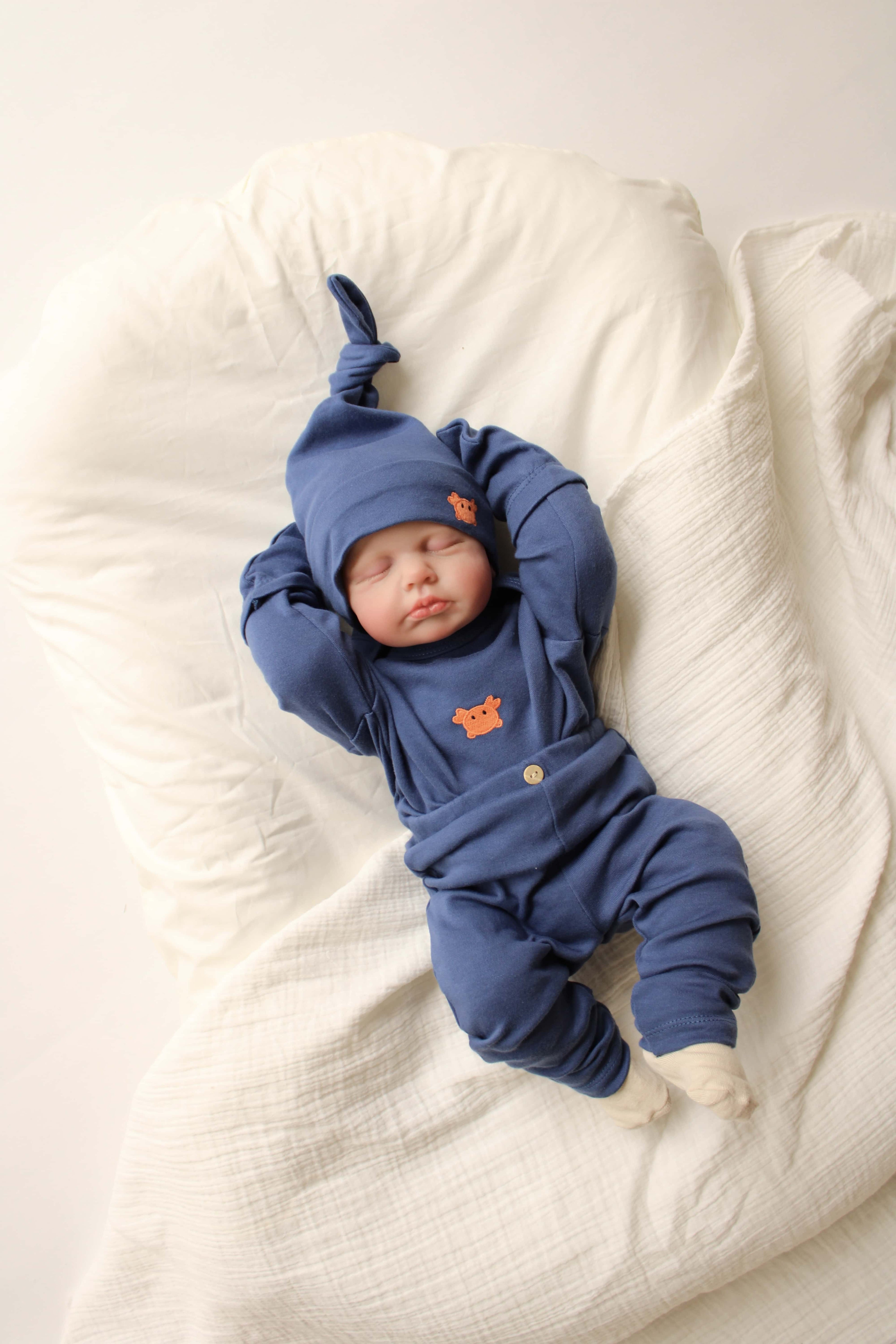 Crab Patterned 5 Piece Newborn Set