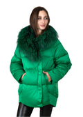 Genuine Silver Fox Premium Down Fill Coat