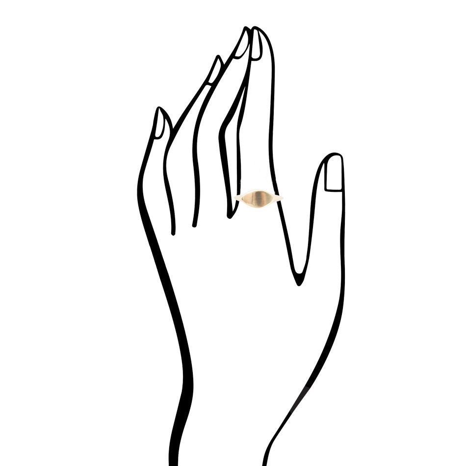 All Bronze Small Signet Ring