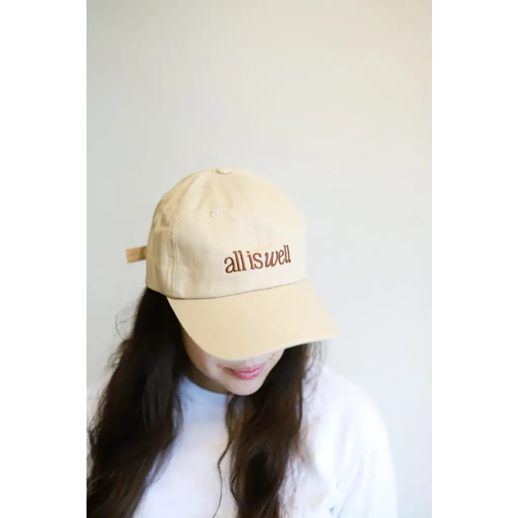 All is Well Embroidered Baseball Hat