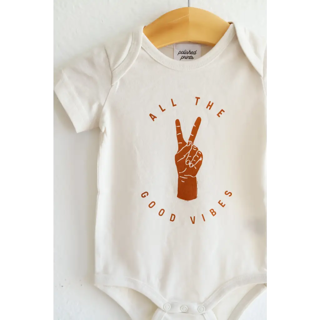 Always Good Vibes Organic Cotton Baby Onesie