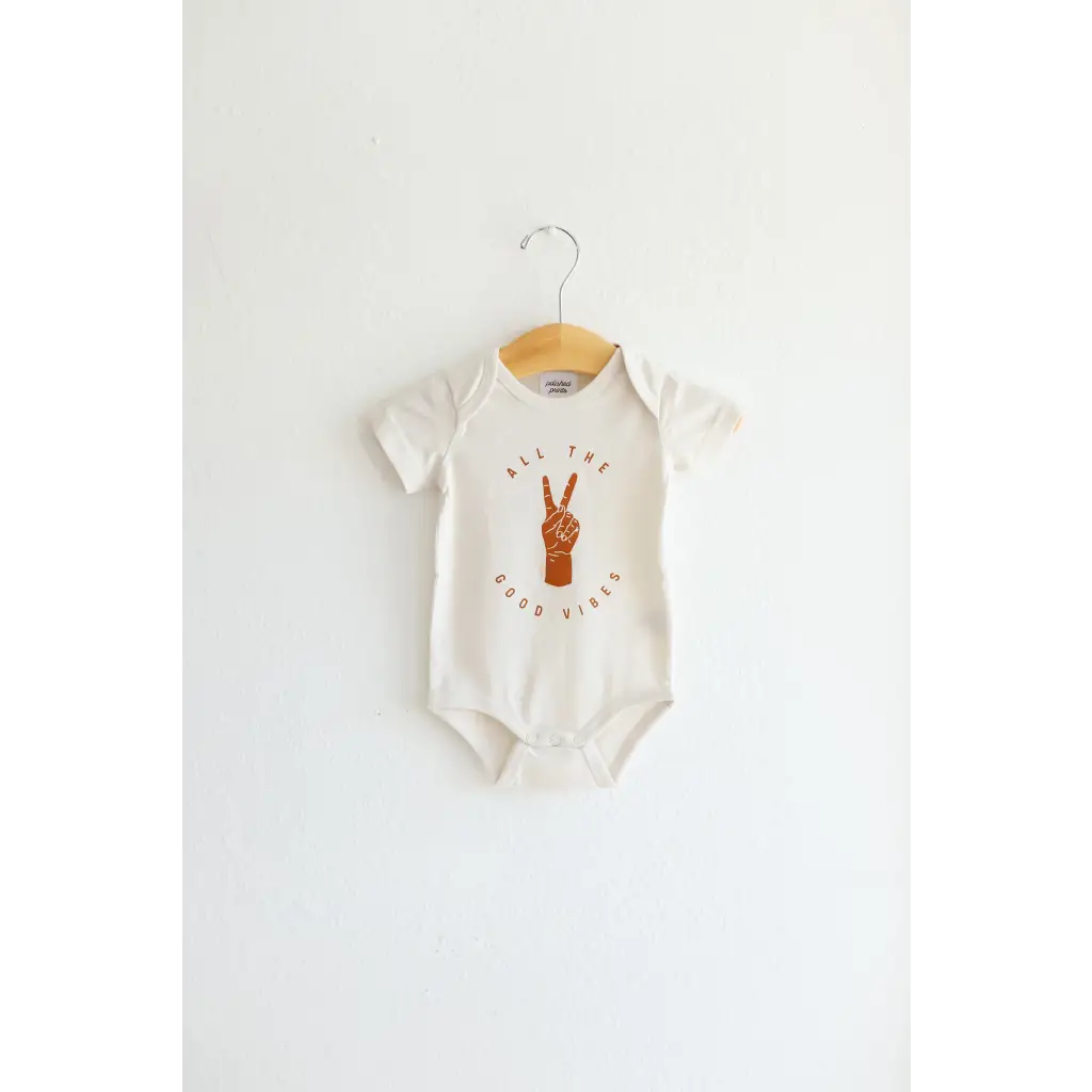Always Good Vibes Organic Cotton Baby Onesie