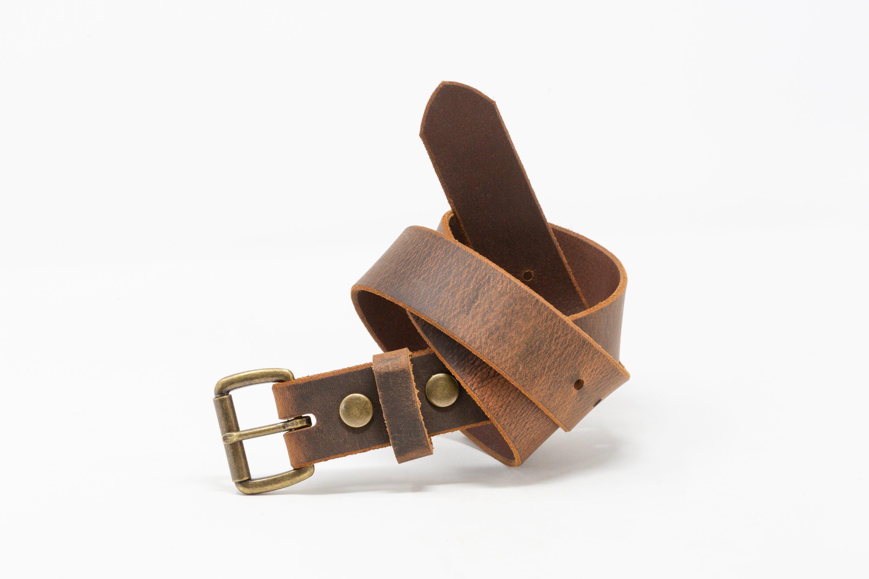 Antique Brass Roller Buckle Belts
