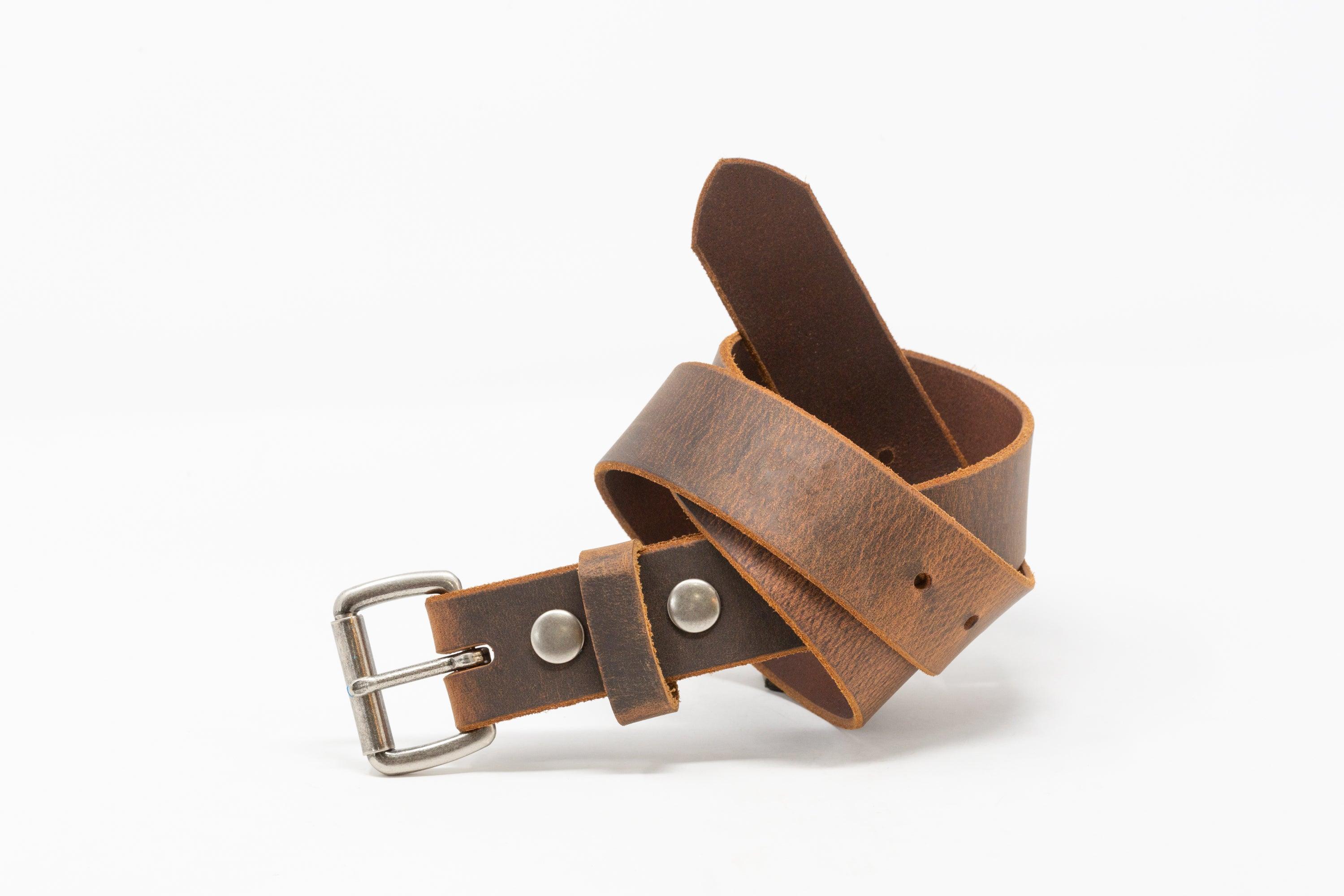 Antique Nickel Roller Buckle Belts