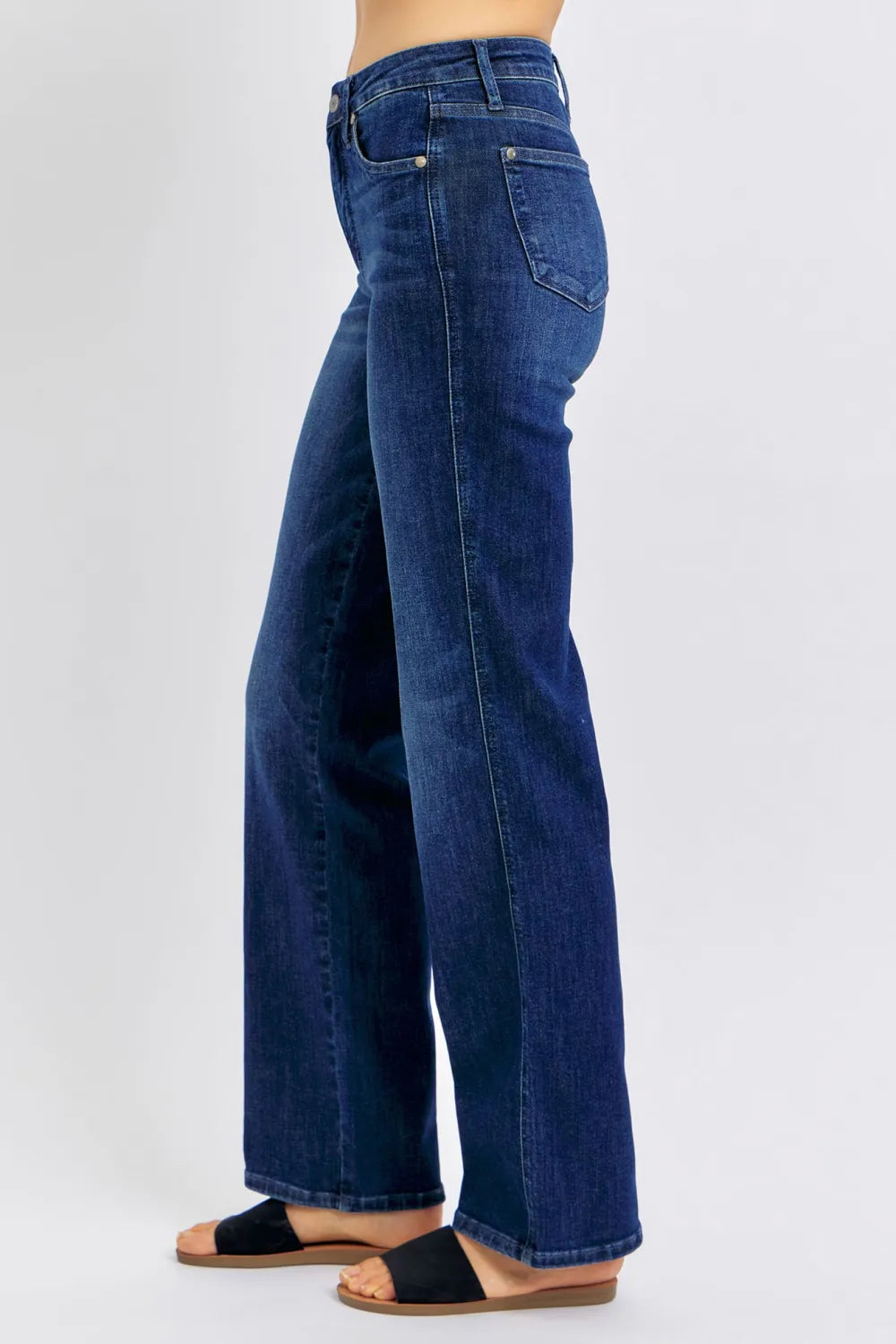 Judy Blue Full Size Tummy Control Straight Women Jeans Plus Size