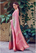Banarasi Handloom Pure Khaddi Chiffon Georgette Silk Saree