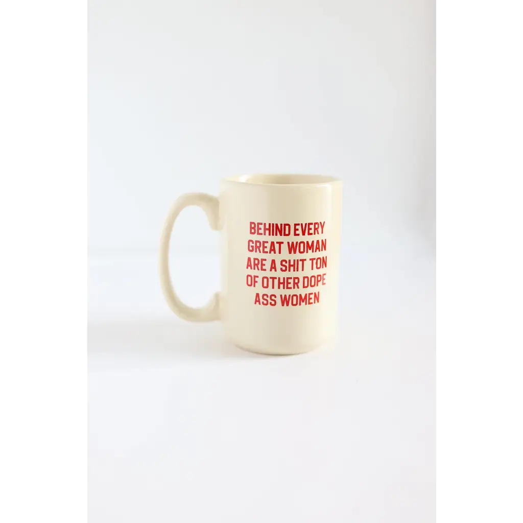 Behind Every Woman 15oz Extra Large Mug in Red