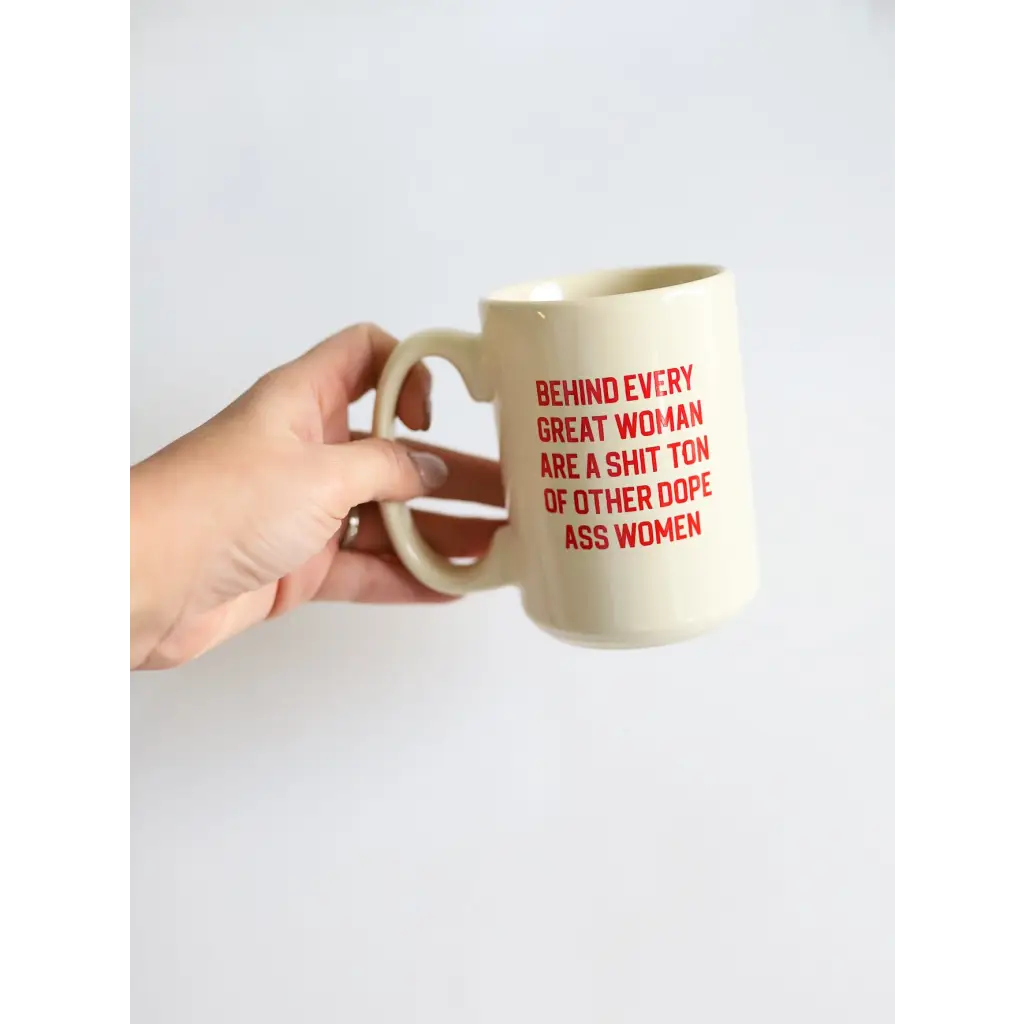 Behind Every Woman 15oz Extra Large Mug in Red