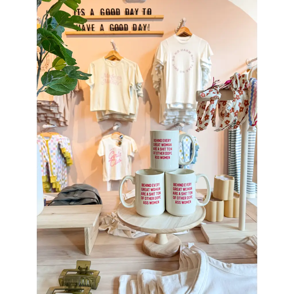 Behind Every Woman 15oz Extra Large Mug in Red