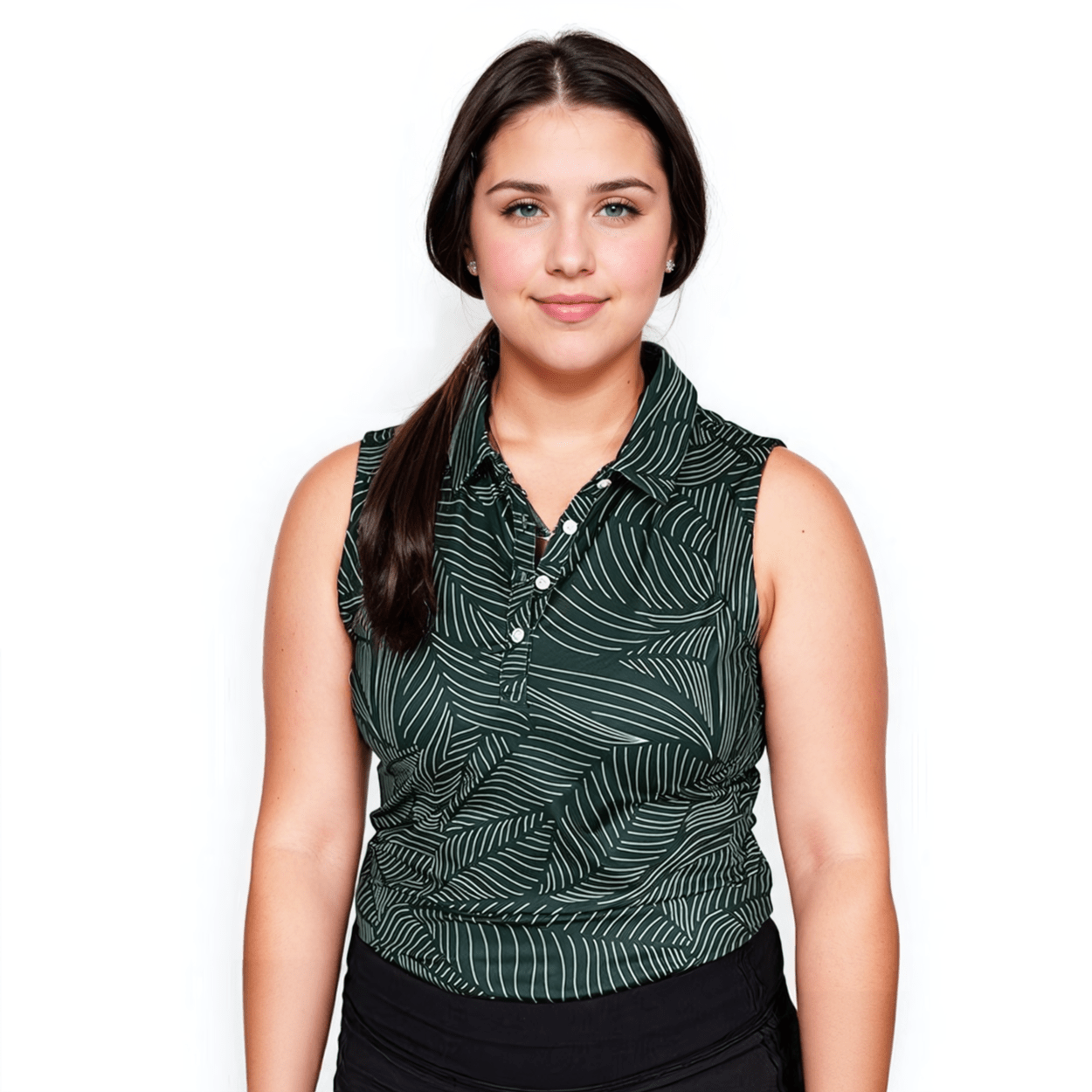 Bermuda Leaf Women's Polo (Sleeveless)