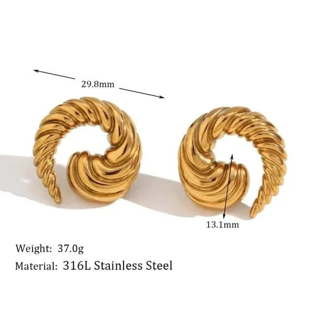Big Croissant Earrings