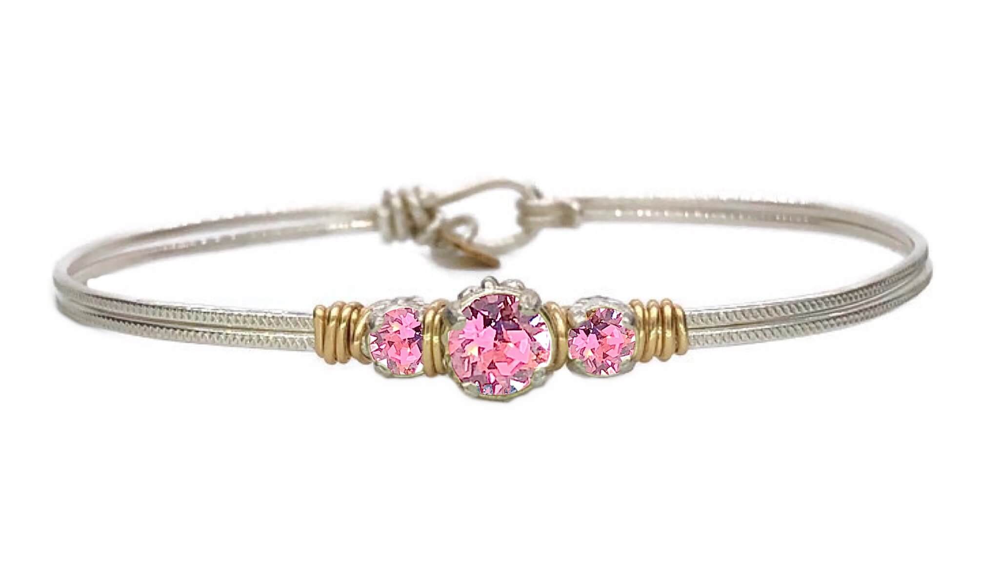 Birthstone Triple Setting Bracelet