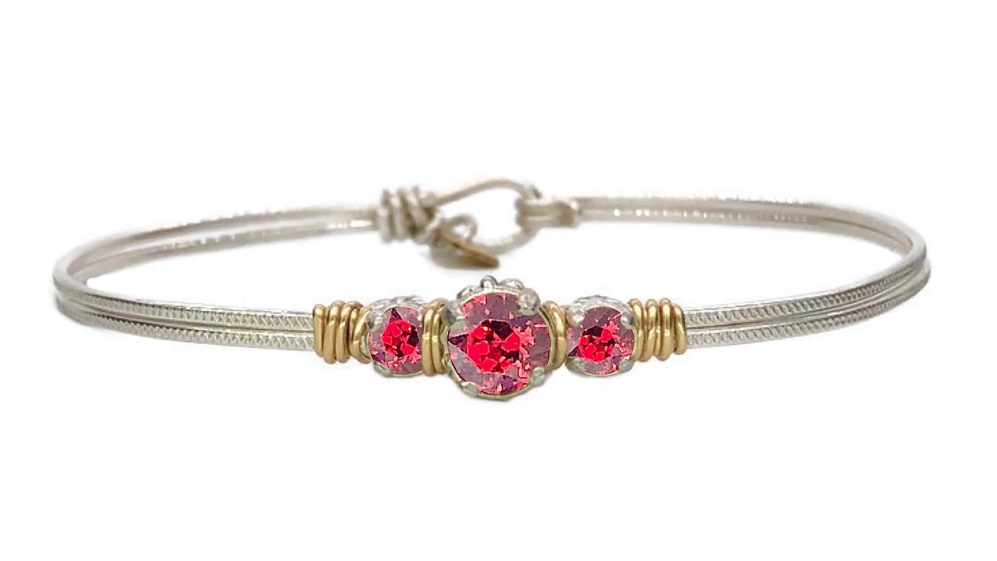 Birthstone Triple Setting Bracelet
