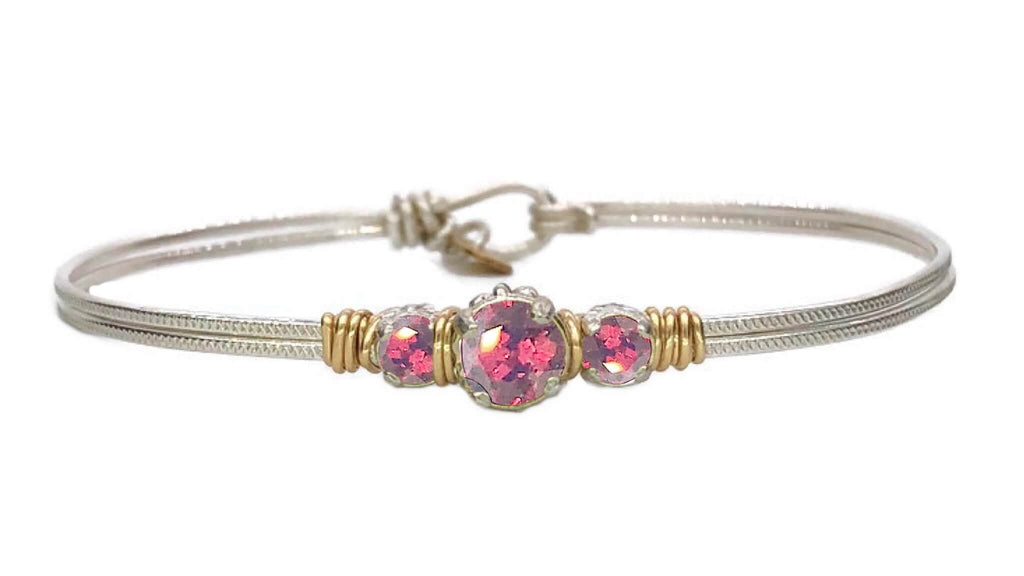 Birthstone Triple Setting Bracelet