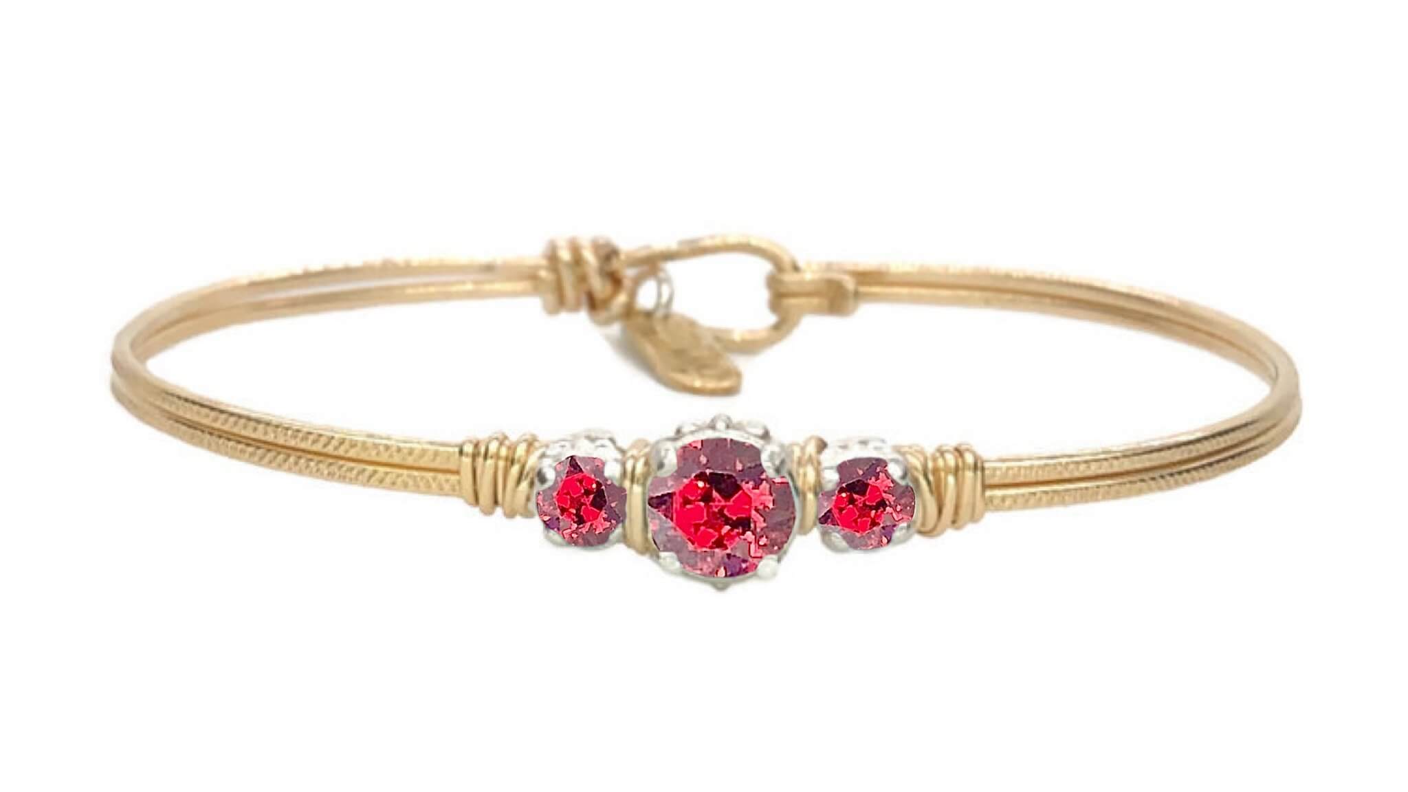 Birthstone Triple Setting Bracelet