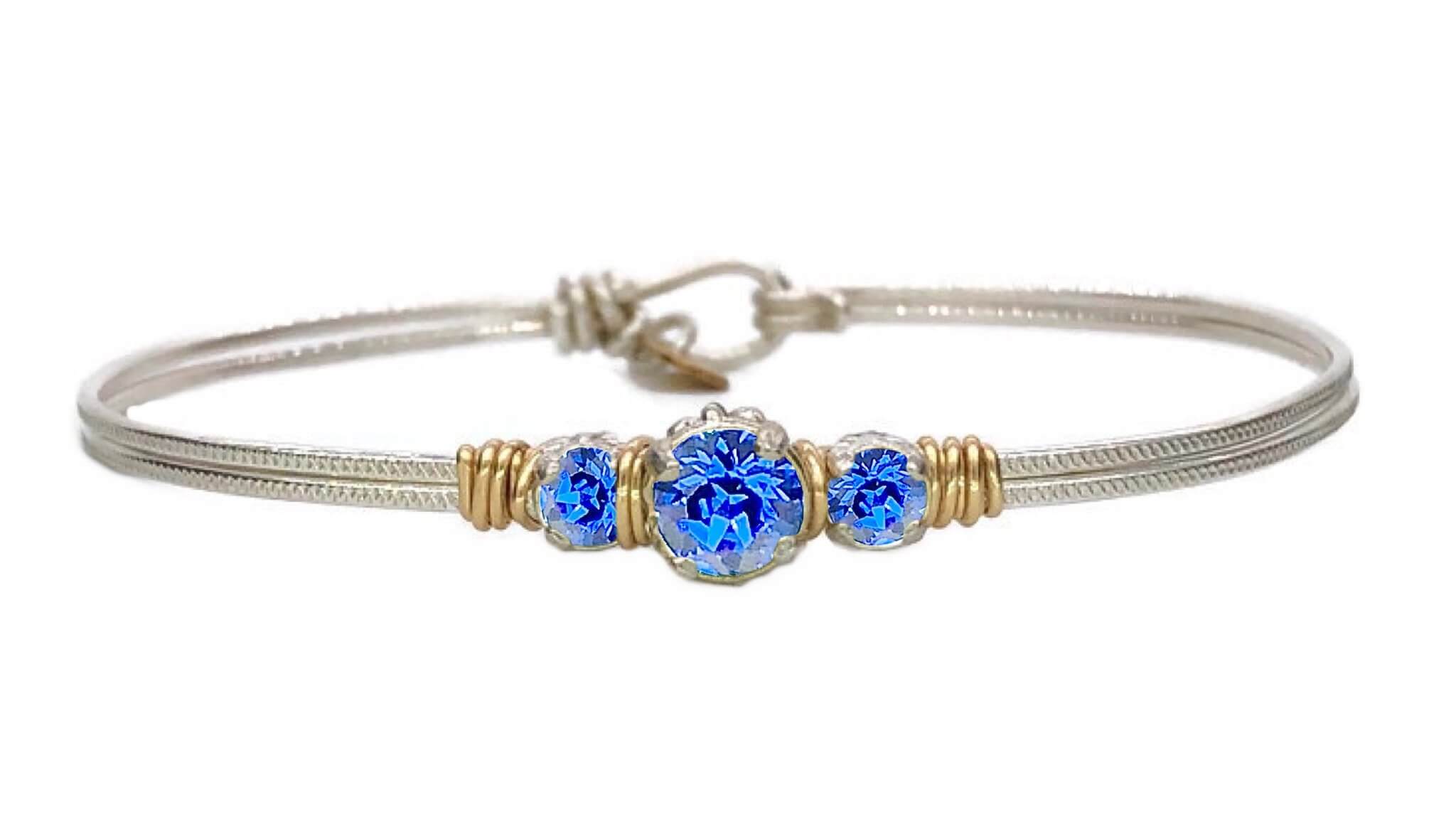 Birthstone Triple Setting Bracelet