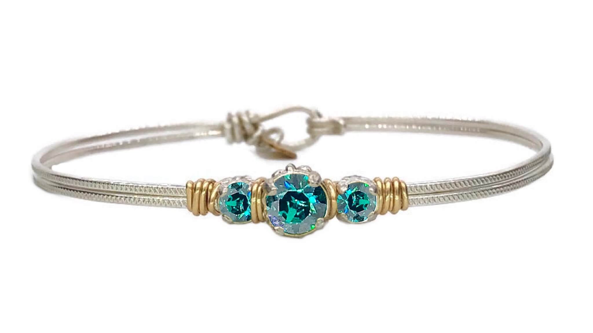 Birthstone Triple Setting Bracelet