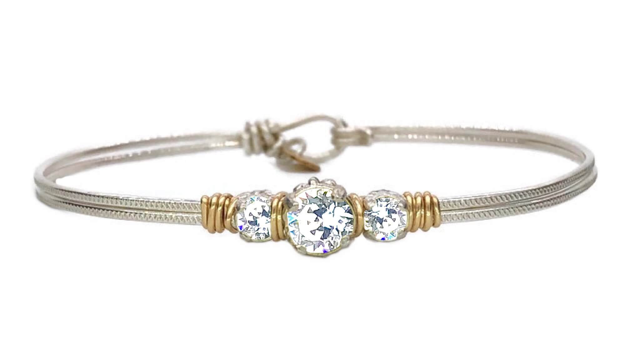 Birthstone Triple Setting Bracelet