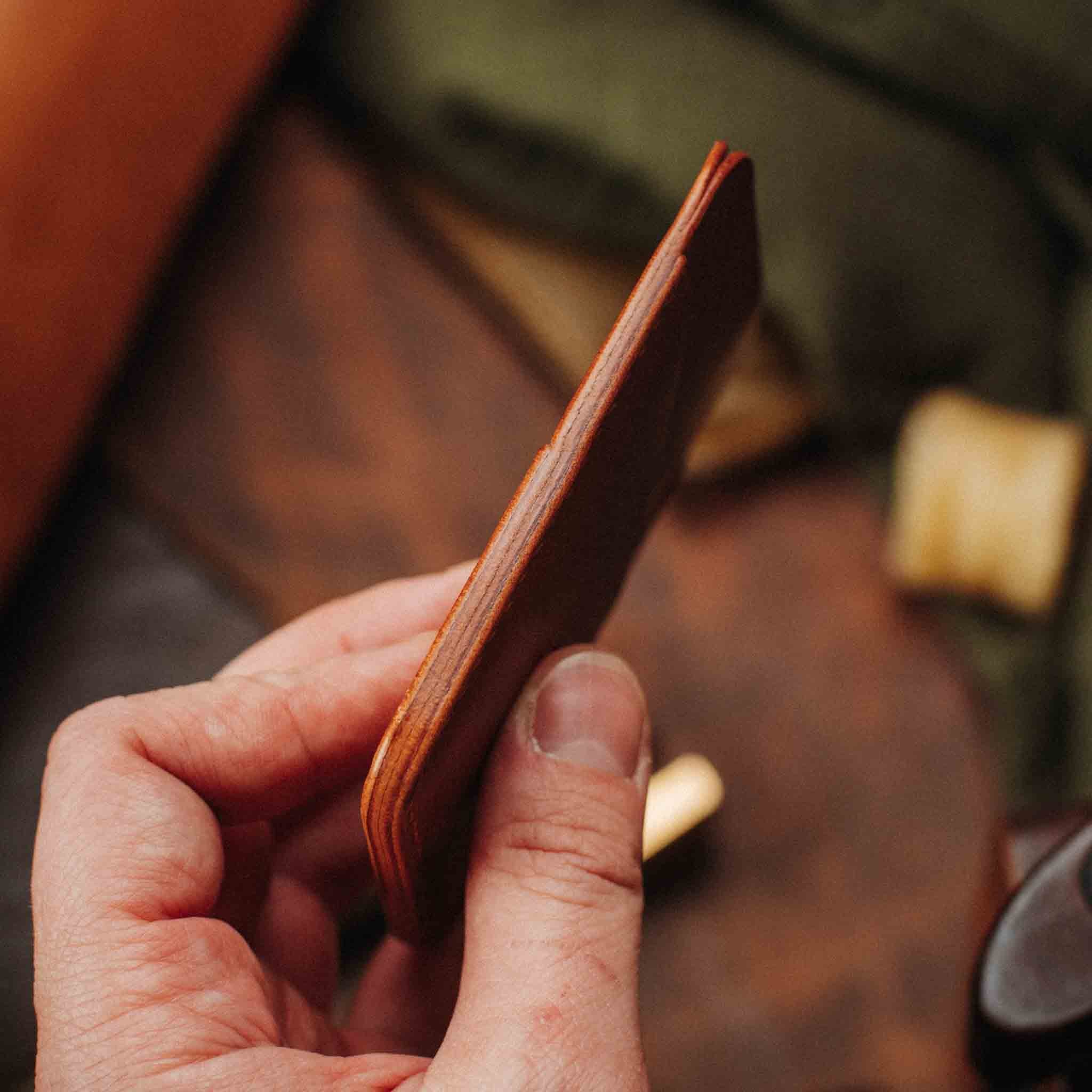 Slim Leather Wallet - Boatswain v3 | Minimalist Card Holder | EDC