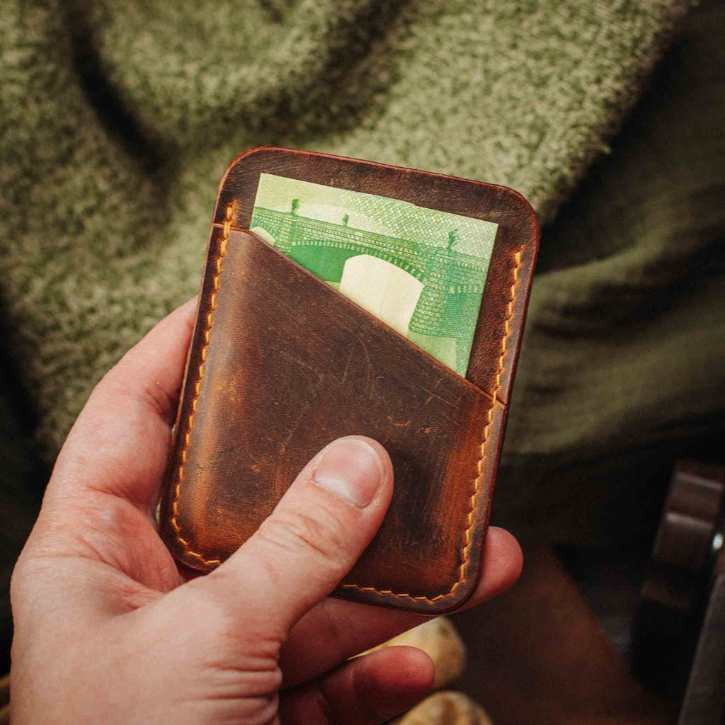Slim Leather Wallet - Boatswain v3 | Minimalist Card Holder | EDC