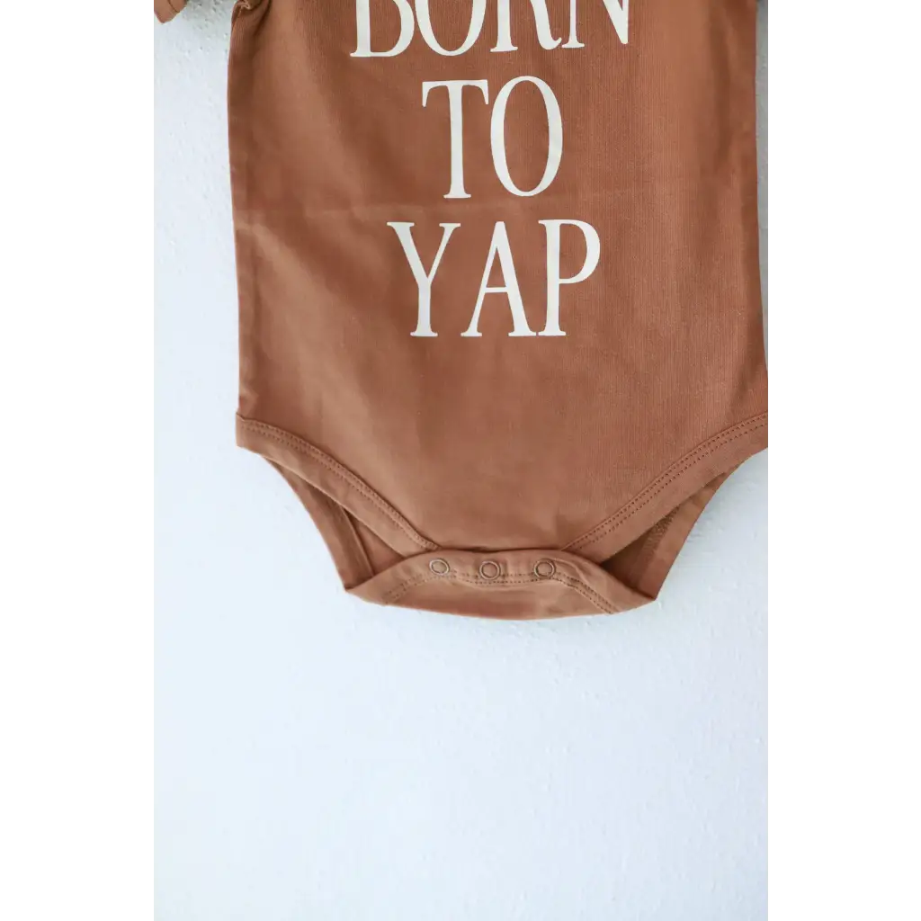 Born to Yap Organic Cotton Baby Onesie